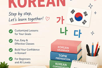 teach korean language to beginners