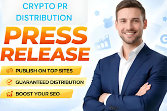 write crypto press release for blockchain web3 press release nft pr distribution