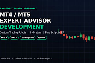 develop custom mt4 mt5 expert advisor trading robot