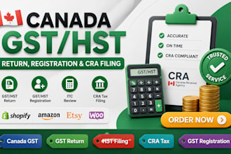 prepare canada gst hst return gst registration and cra tax filing for business