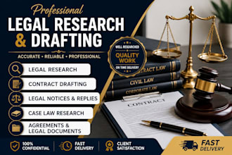 do legal research, case law research, and legal drafting contract review