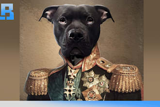 create a custom pet portrait
