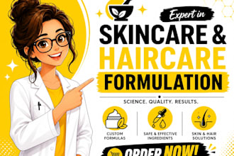 develop your cosmetic formulation for skincare or haircare