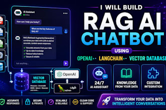 build rag ai chatbot using openai, langchain, and vector database