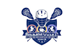 design greatest pennsylvania lacrosse club logo
