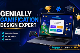 create genially gamification, interactive learning games and escape rooms