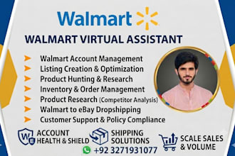 be your walmart virtual assistant for seller central and wfs