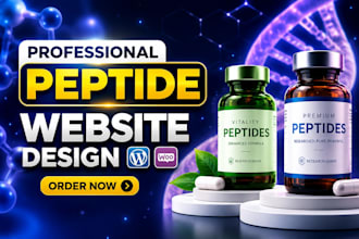 build fda compliant peptide website, research peptide, ecommerce peptide store