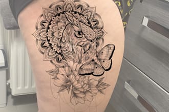 create detailed geometric mandala