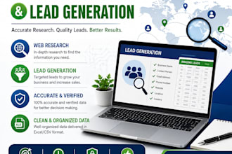 do professional web research and lead generation