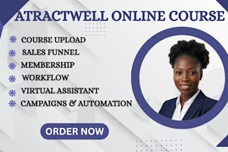 build your attractwell website funnel membership and CRM