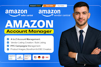 be your amazon account manager, seller and vendor expert
