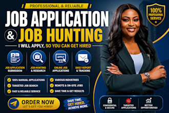 do professional job application, apply for job, job hunting