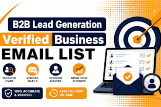 do b2b lead generation, build business leads and verified email list
