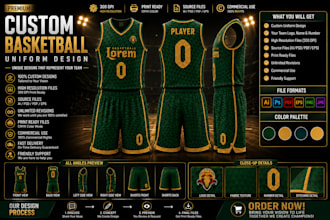 design custom basketball uniform and jersey