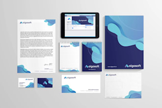 design unique business cards with full stationery