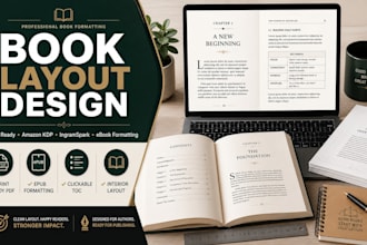 format and design your book interior layout for amazon KDP ingramspark and print