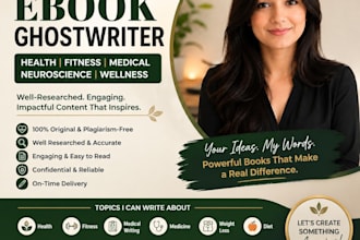 ghostwrite health fitness medical neuroscience ebook ghostwriter wellness ebook