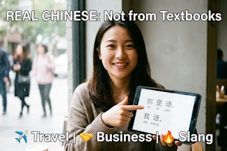 be your conversational chinese tutor for business or travel