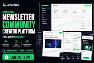 set up letterdrop newsletter community creator platform paid subscription setup