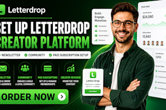 set up letterdrop newsletter community creator platform paid subscription setup