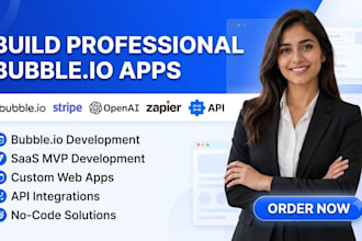build bubble io app bubble website saas mvp mobile app development