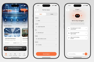 develop a space rental app, booking app, and marketplace solution