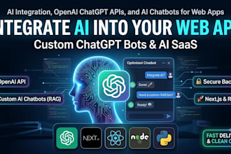 integrate openai chatgpt API ai chatbot  into your web app