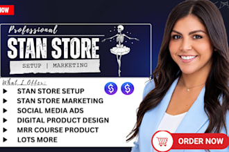 do stan store setup, digital product, stan store marketing, stan store design
