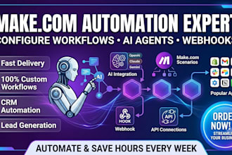 configure makecom workflow makecom automation with ai agents and webhook