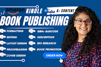 format,edit,publish,proofread and optimize your amazon KDP kindle and lulu book
