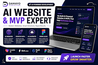 build ai saas mvp using lovable ai bolt new replit and figma UI