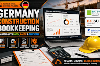 manage germany construction bookkeeping using datev bausu bluebeam