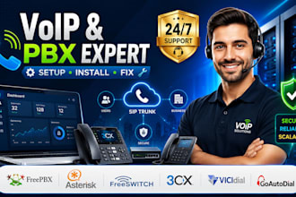 configure voip freepbx 3cx nextiva IVR with ai calling agent and CRM automation