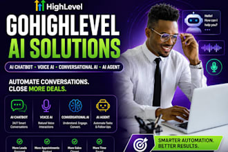 be your gohighlevel expert ghl voice ai agent, ai chatbot  conversational ai