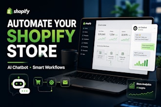 automate your shopify store with ai chatbot , workflows and smart tools