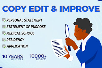 professionally edit your personal statement or statement of purpose