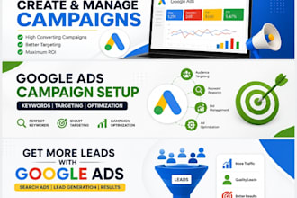 set up and optimize google search, display and video ads campaigns