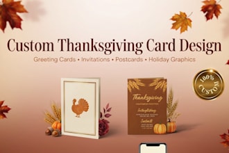 thanksgiving, greeting cards, invitations, postcards, and holiday graphics