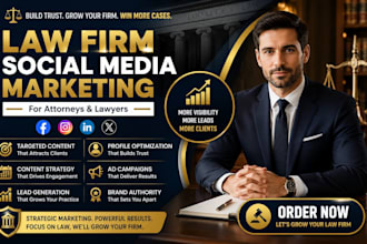 be your law firm social media marketing manager for attorney and lawyer expert