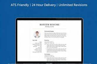 write professional CV, resume and cover letter for job
