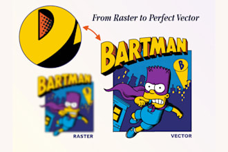 do manual vector tracing, convert logo, vectorize image in adobe illustrator