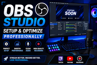 setup obs studio professionally for streaming and recording