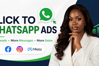 setup high converting facebook instagram click to whatsapp ads campaign