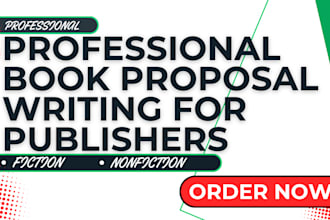 write a professional book proposal for nonfiction or memoir for publishers