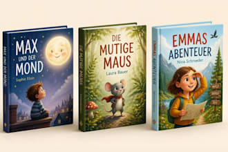ein kinderbuch cover fuer KDP gestalten