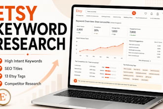 research high converting etsy SEO keywords for your products