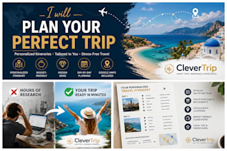 create a personalized travel itinerary and vacation plan