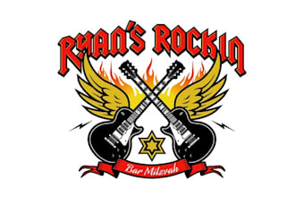 create a winning music brand logo for bar mitzvah party