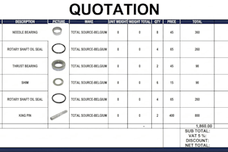 create professional excel quotations and manage client emails